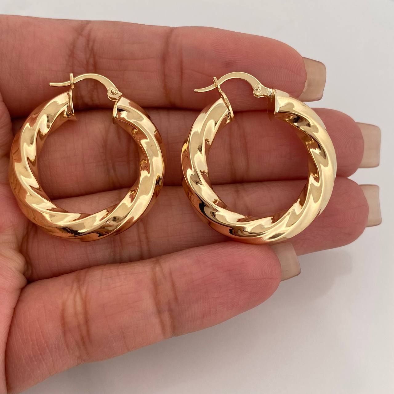 Candongas Lupe 5.55 g / 1 1/4 in Oro Amarillo 18K