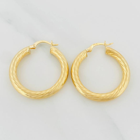 Candongas Lore 4 g / 1 1/4 in Oro Amarillo 18K