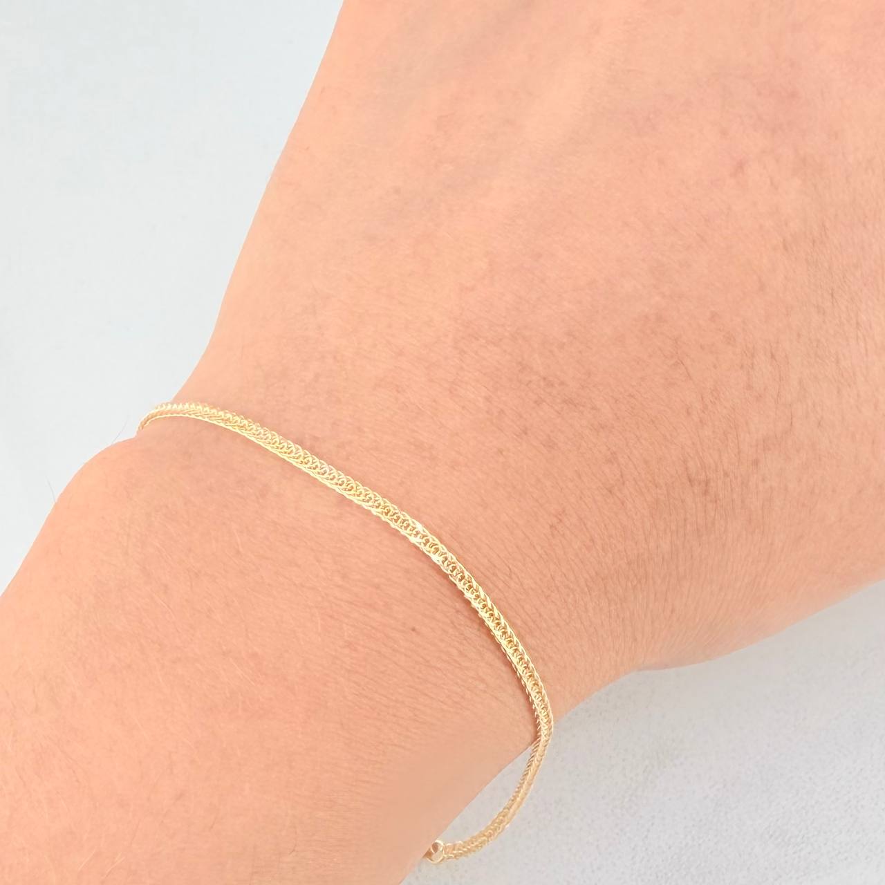 Pulso Franco 1.5g / 7 3/4 in / 1.13mm Oro Amarillo 18K
