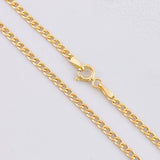 Cadena Mini Cubana 2.35g / 18 in / 2.3mm Oro Amarillo 18K