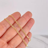 Mini Cuban Chain 2.25g / 18 in / 2.3mm Yellow Gold 18K