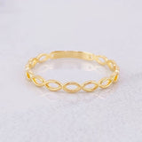 Infinity Ring 0.8g / T7 Yellow Gold 18K