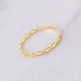 Infinity Ring 0.7g / T5 1/2 Yellow Gold 18K