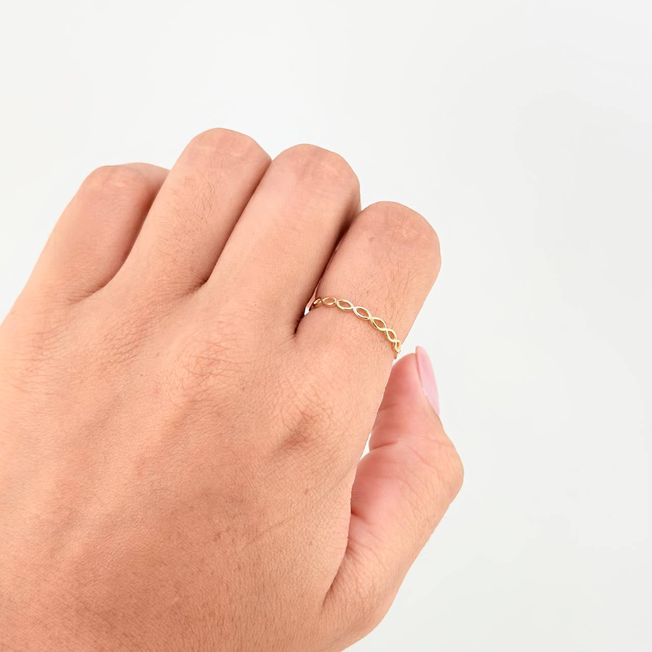 Infinity Ring 0.8g / T7 Yellow Gold 18K