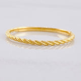 Braided Ring 0.75g / T6 1/2 Yellow Gold 18K