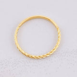 Braided Ring 0.75g / T6 1/2 Yellow Gold 18K