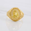 Anillo Rostro Cristo 2.45g / T8 1/4 Oro Amarillo 18K