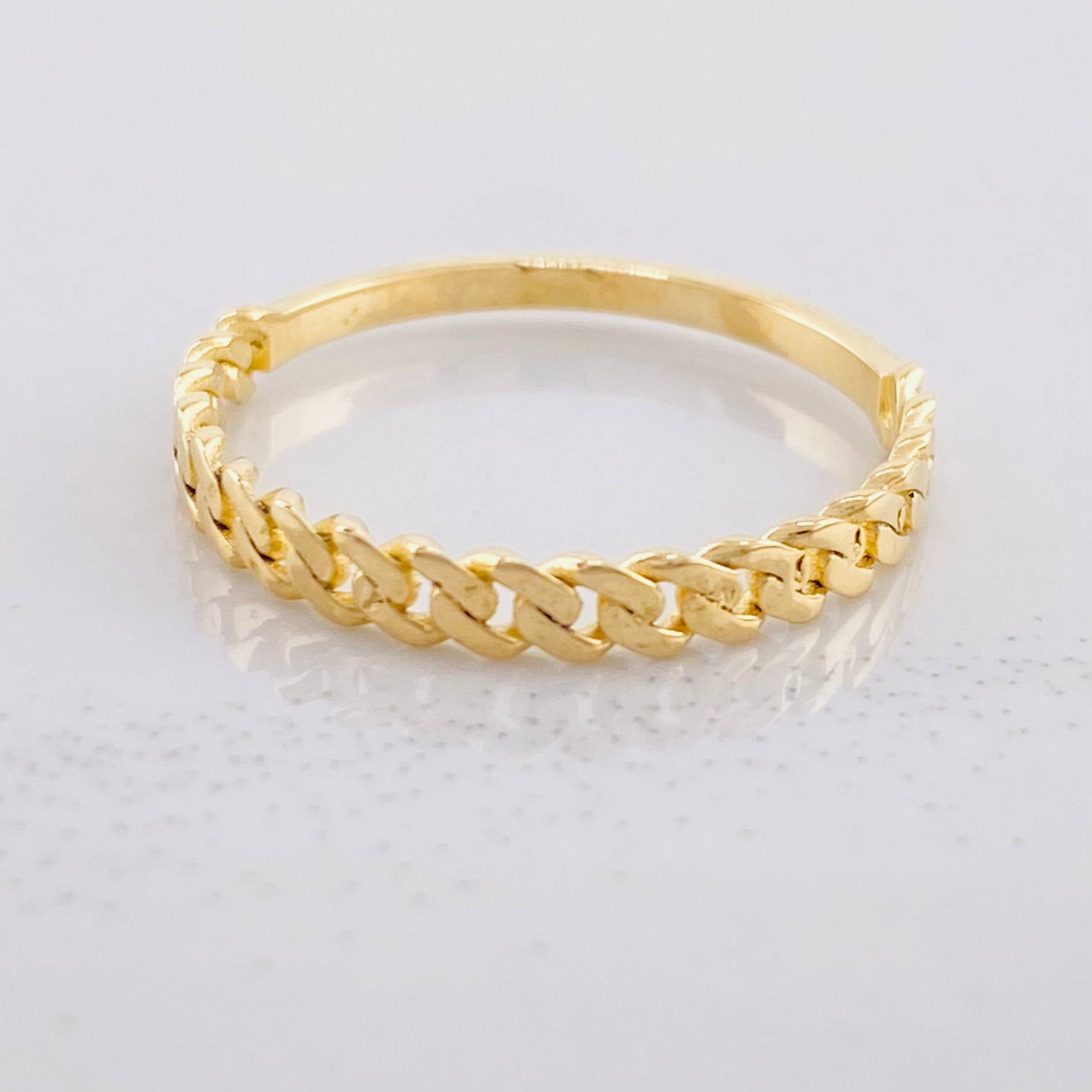 Anillo Cubano 1.05g / T6 Oro Amarillo 18K