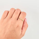 Anillo Cubano 1.2g / T7 Oro Amarillo 18K