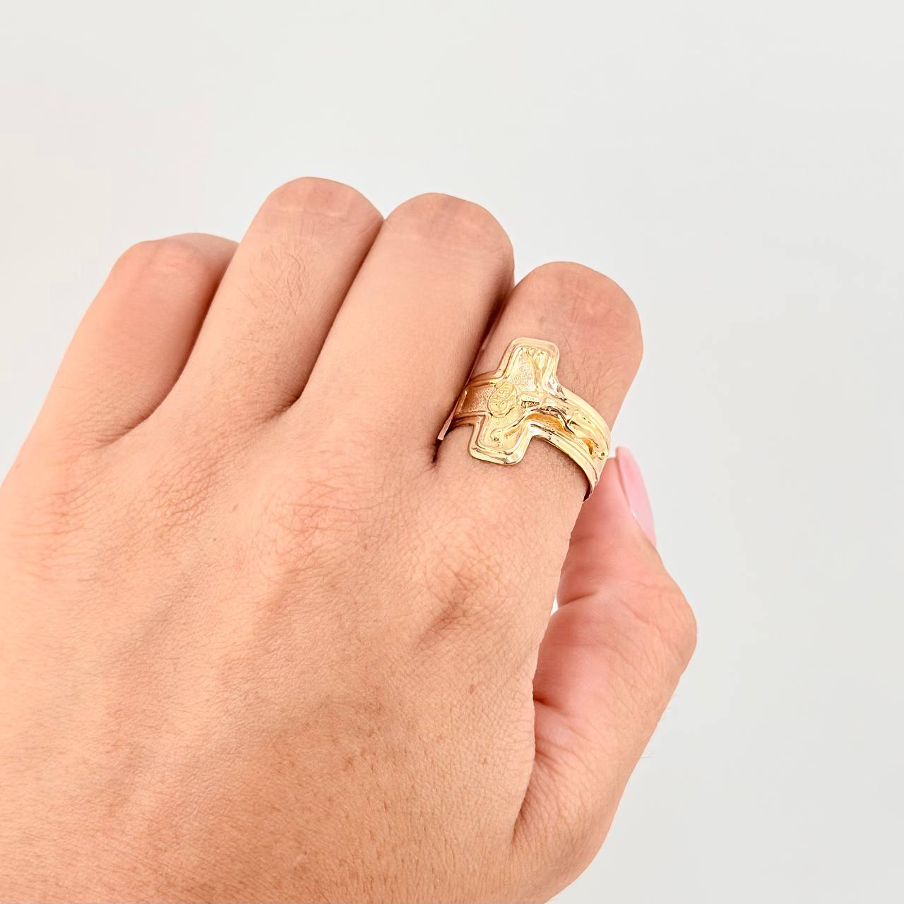 Christ Cross Ring 3.65g / T9 Yellow Gold 18K