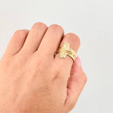 Christ Cross Ring 3.65g / T9 Yellow Gold 18K
