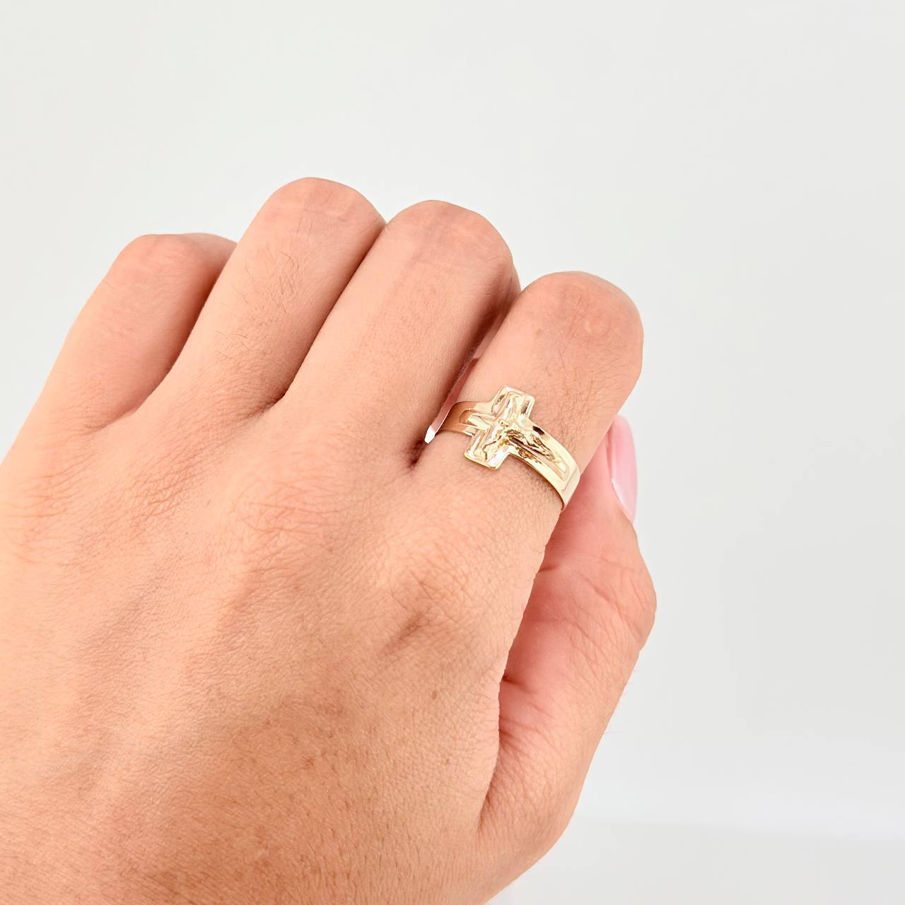 Christ Cross Ring 1.8g / T9 Yellow Gold 18K