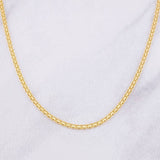 Cadena China 2.25g / 16 in / 1.5mm Oro Amarillo 18K