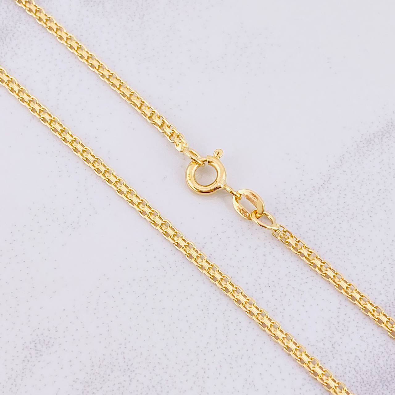 Cadena China 2.25g / 16 in / 1.5mm Oro Amarillo 18K