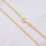 Cadena China 2.5g / 18 in / 1.4mm Oro Amarillo 18K