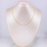 Cadena China 2.2g / 16 in / 1.5mm Oro Amarillo 18K