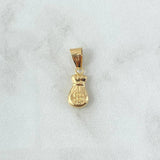 Pendant Money Bag 0.55gr / 2cm / Smooth Yellow Gold 18K Pendant