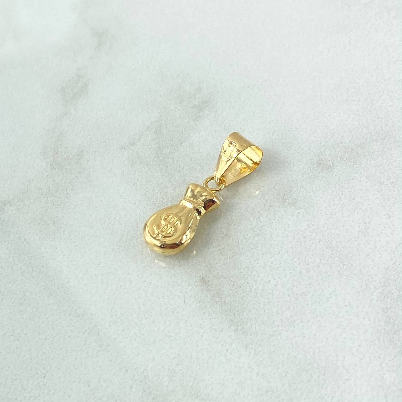 Pendant Money Bag 0.55gr / 2cm / Smooth Yellow Gold 18K Pendant