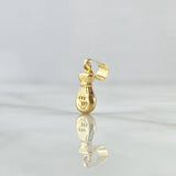 Pendant Money Bag 0.55gr / 2cm / Smooth Yellow Gold 18K Pendant