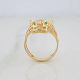 Anillo Pantera Filigrana 4.2 g / T8 Oro Amarillo 18K