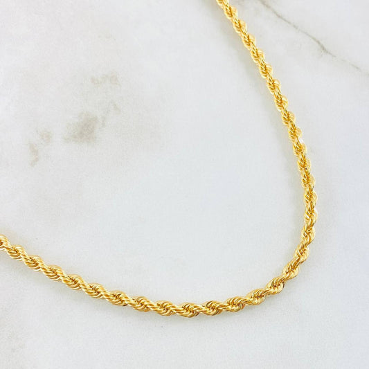 Cadena Lazo 7.1gr / 19 3/4 in / Oro Amarillo +3 18K ©