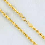 Cadena Lazo 7.1gr / 19 3/4 in / Oro Amarillo +3 18K ©