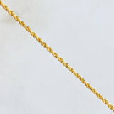 Cadena Lazo 5.35gr / 17 3/4 in / Oro Amarillo +3 18K ©