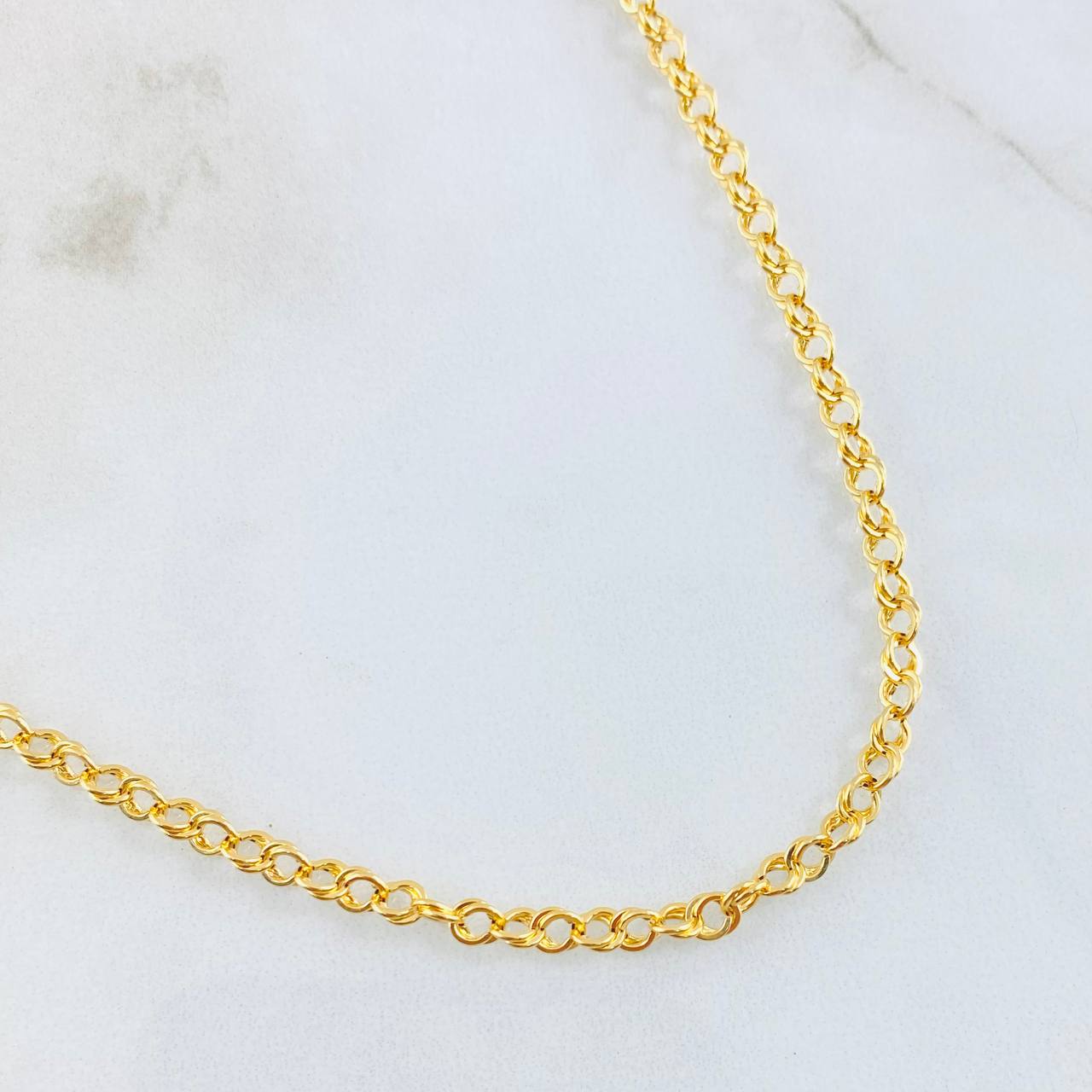 Cadena Lazo Roll-On 4.05gr / 19 3/4 in / 3.3mm Oro Amarillo +3 18K *