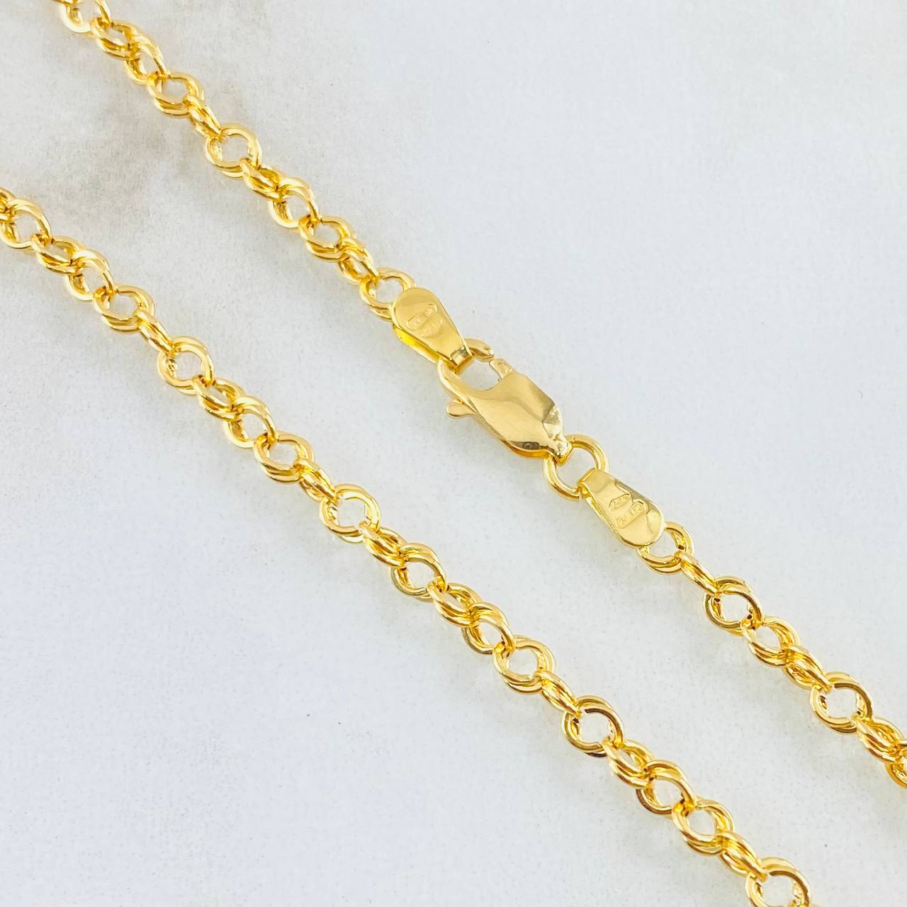 Cadena Lazo Roll-On 4.05gr / 19 3/4 in / 3.3mm Oro Amarillo +3 18K *