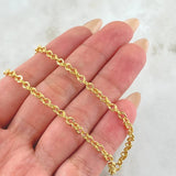 Cadena Lazo Roll-On 4.05gr / 19 3/4 in / 3.3mm Oro Amarillo +3 18K *