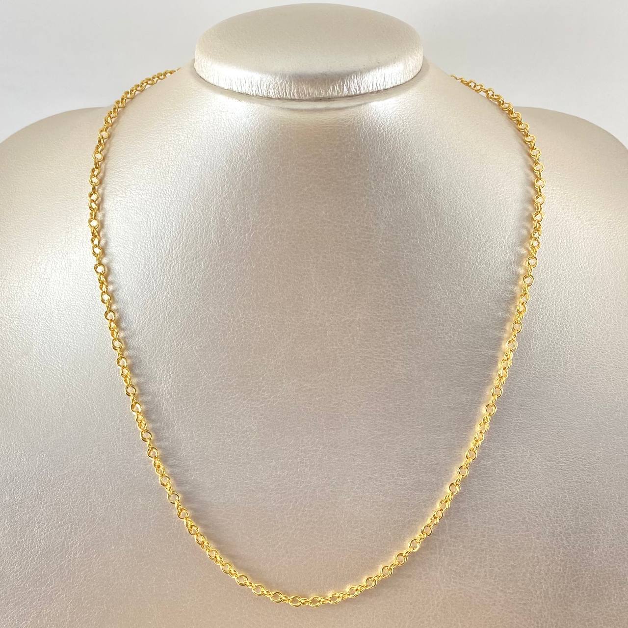 Cadena Lazo Roll-On 4.05gr / 19 3/4 in / 3.3mm Oro Amarillo +3 18K *