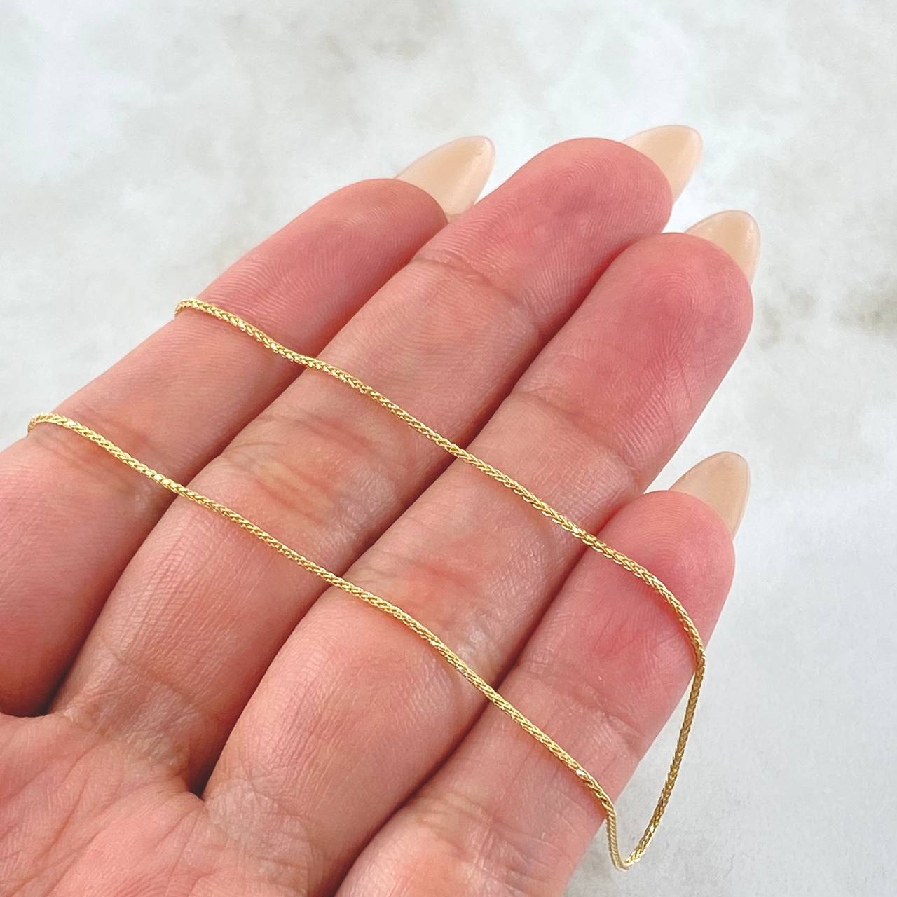 Cadena Franco 1.7gr / 17 3/4 in / Oro Amarillo +3 18K *