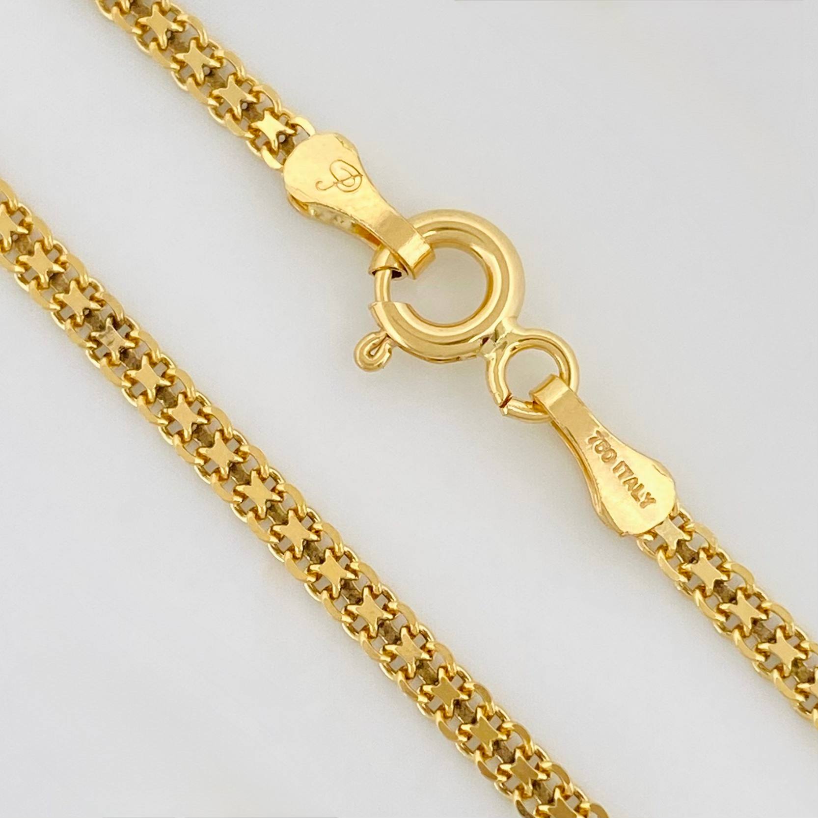 Pulso Chino 1.85g / 7 1/2 in / 2mm Oro Amarillo 18K