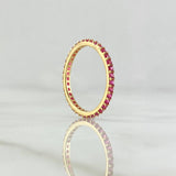 Petit Churumbela Ring 1.5gr / Size 6 1/2 / Fuchsia Zircons 18K Yellow Gold