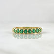 Anillo Churumbela Hilera Externa 2.65gr / T6 / Circones Verdes Oro Amarillo 18K