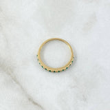 Ring Band Churumbela 1.5gr / T6 1/4 / Emeralds 12pts 18K Yellow Gold (Jewel)