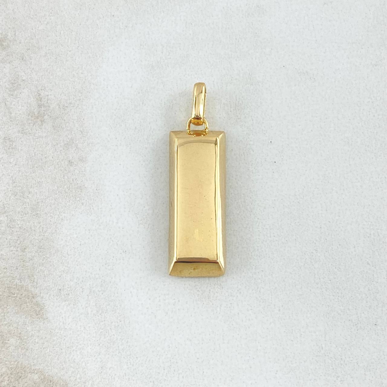 Dije Lingote 5.85gr / 3cm / Nac.Esp.Oro 18K ©