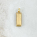 Pendant Ingot 5.15gr / 3cm / Smooth 18K Yellow Gold