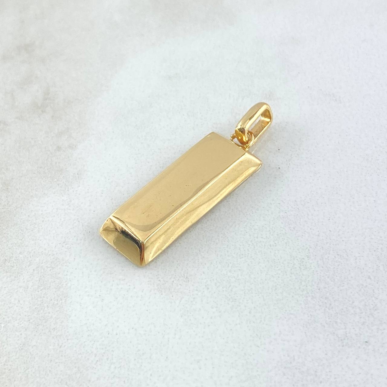 Dije Lingote 5.85gr / 3cm / Nac.Esp.Oro 18K ©