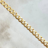 Pulso Cubano 13.1gr / 20cm / 6.9mm Broche Cajón Oro Amarillo 18K