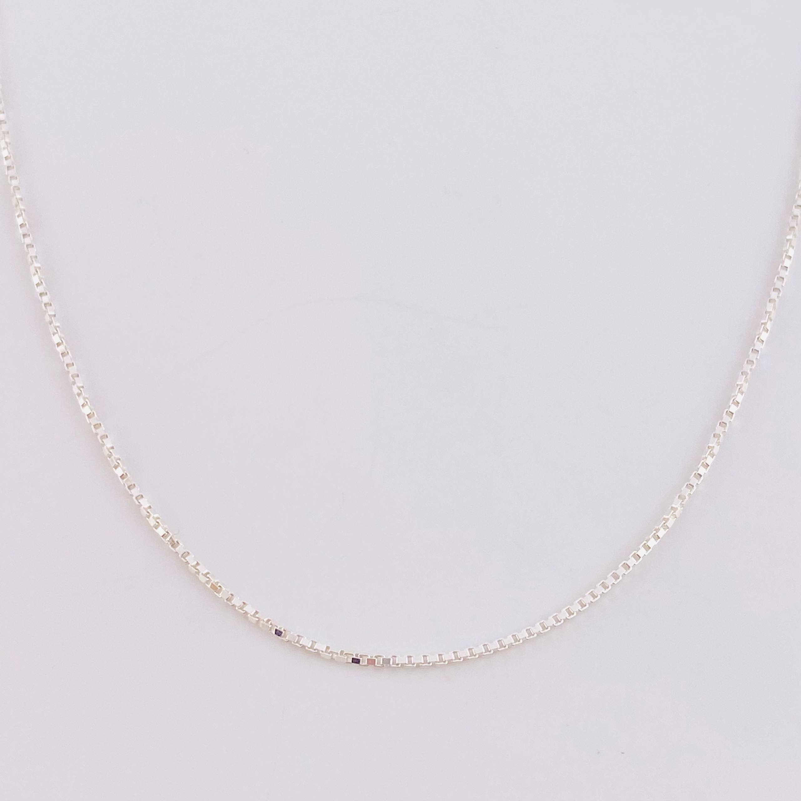 Cadena Veneciana 2.45 g / 17 3/4 in / 1 mm Plata 925