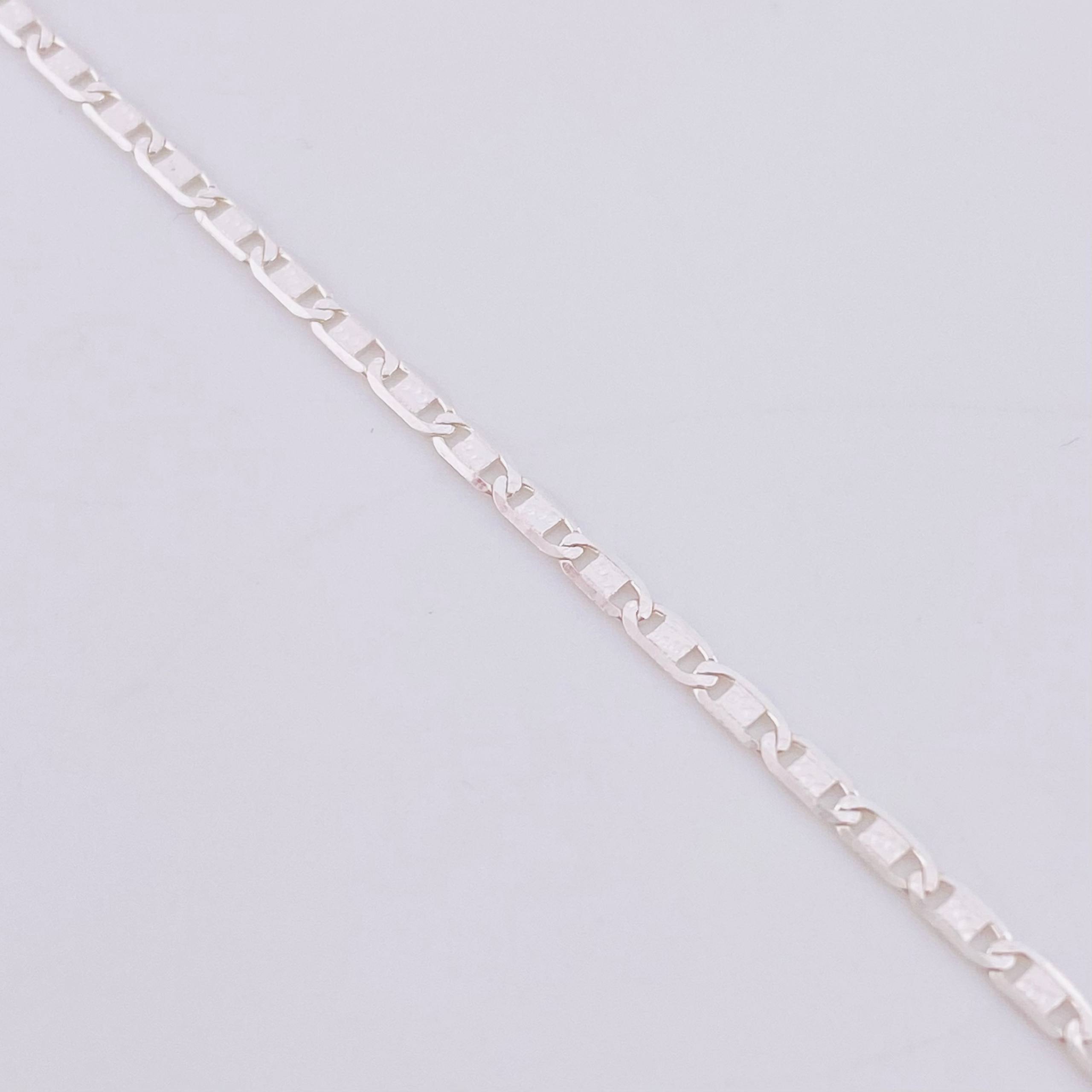 Cadena Escalera Plana 2.7 g / 50.5 cm / 2.05 mm Plata 925