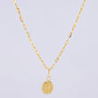 Classic Link Chain + Pendant Virgin of Guadalupe / 2.15 g / 17 3/4 in Yellow Gold 18K