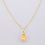 Set Cadena Veneciana + Dije Virgen De La Milagrosa / 1.25 g / 15 3/4 in Oro Amarillo 18K