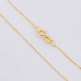 Venetian Chain + Miraculous Virgin Pendant / 1.3 g / 16 in 18K Yellow Gold