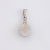 Dije Ovalado Esmeralda 3.6 Qts 1.75 g / 1 in Plata 925
