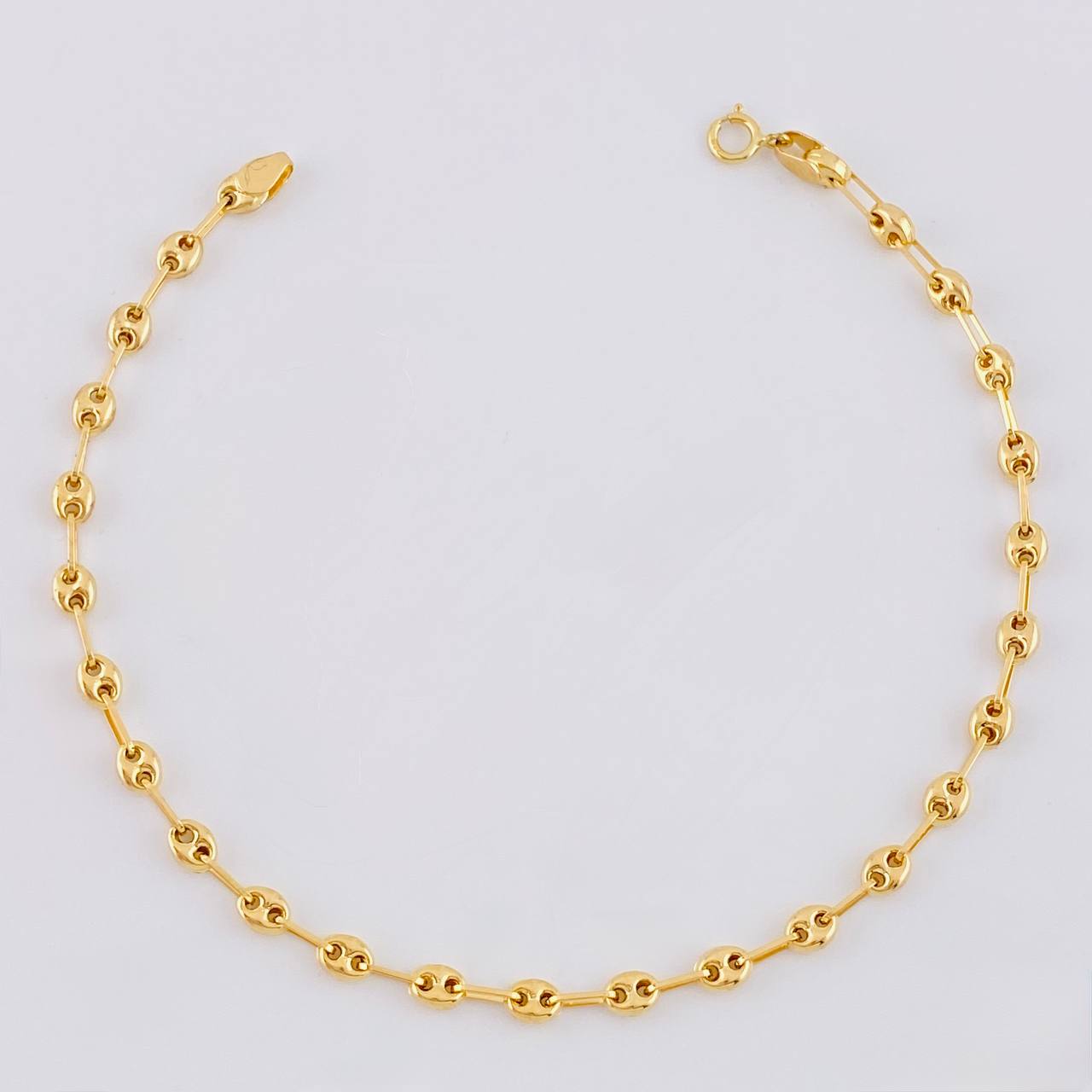 18K Yellow Gold Anklet Gc 3.6 g / 9 3/4 in / 4.5 mm