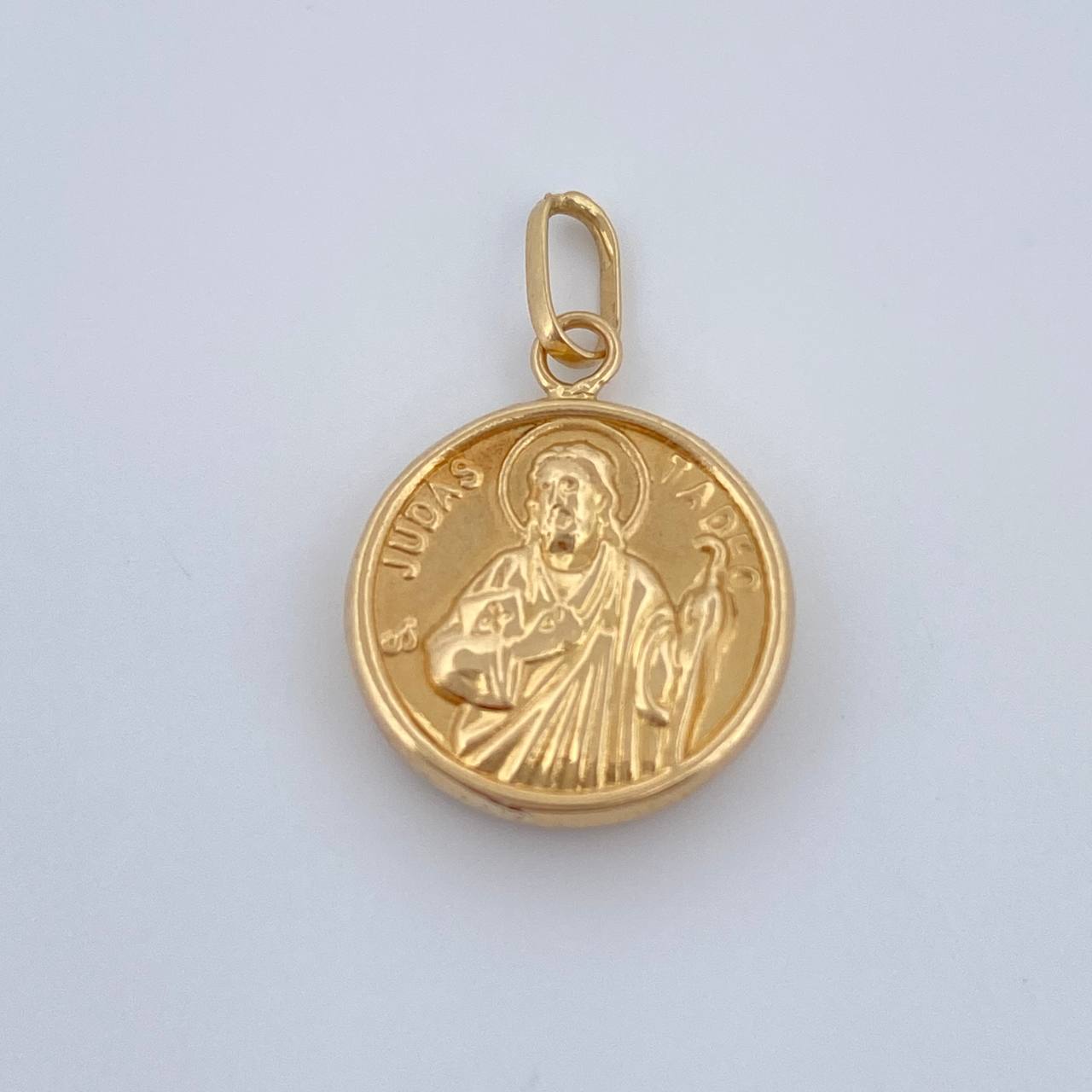 San Judas Tadeo Pendant 0.85gr / 1.9cm / 3/4 in / 18K Gold