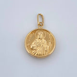 San Judas Tadeo Pendant 0.85gr / 1.9cm / 3/4 in / 18K Gold