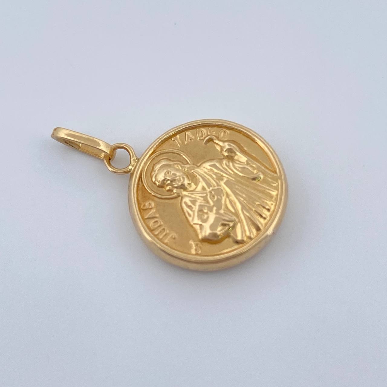 San Judas Tadeo Pendant 0.85gr / 1.9cm / 3/4 in / 18K Gold